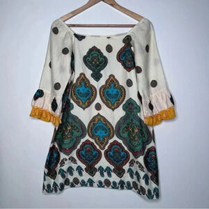 Taka by Takawear Boho Off The Shoulder Top Size Small